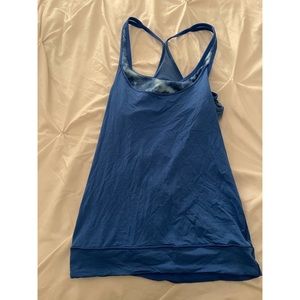 Blue lululemon work out top worn once